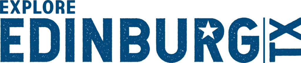 Explore Edinburg Blue Logo