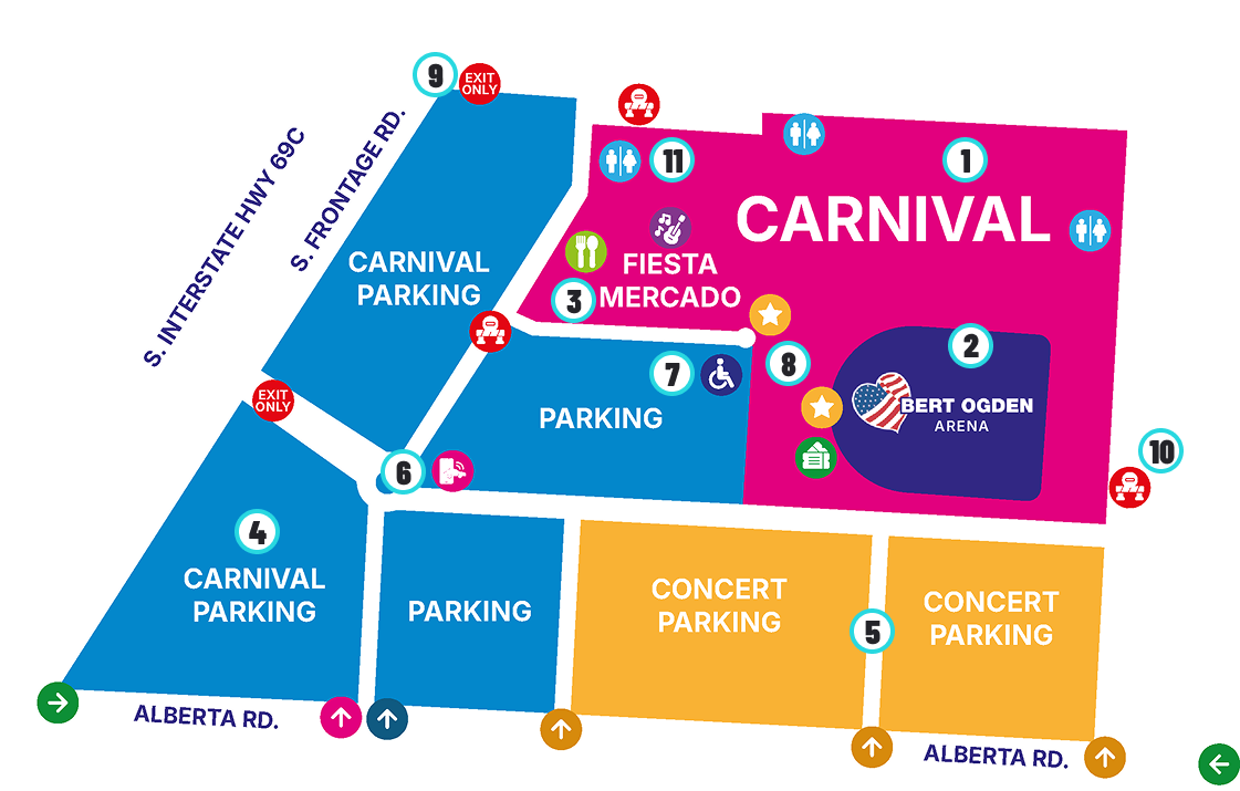 Fiesta Edinburg Map